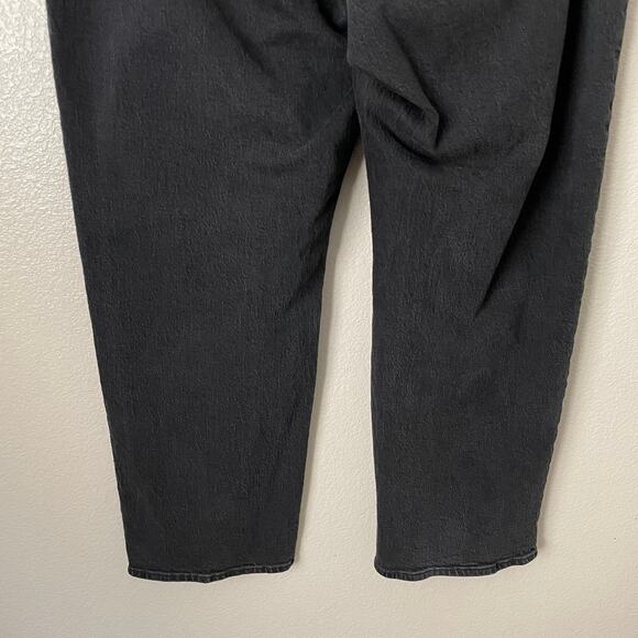 Madewell Jeans Womens 18W Black Curvy 90s Straight Leg High Rise Denim Cotton - Picture 8 of 13